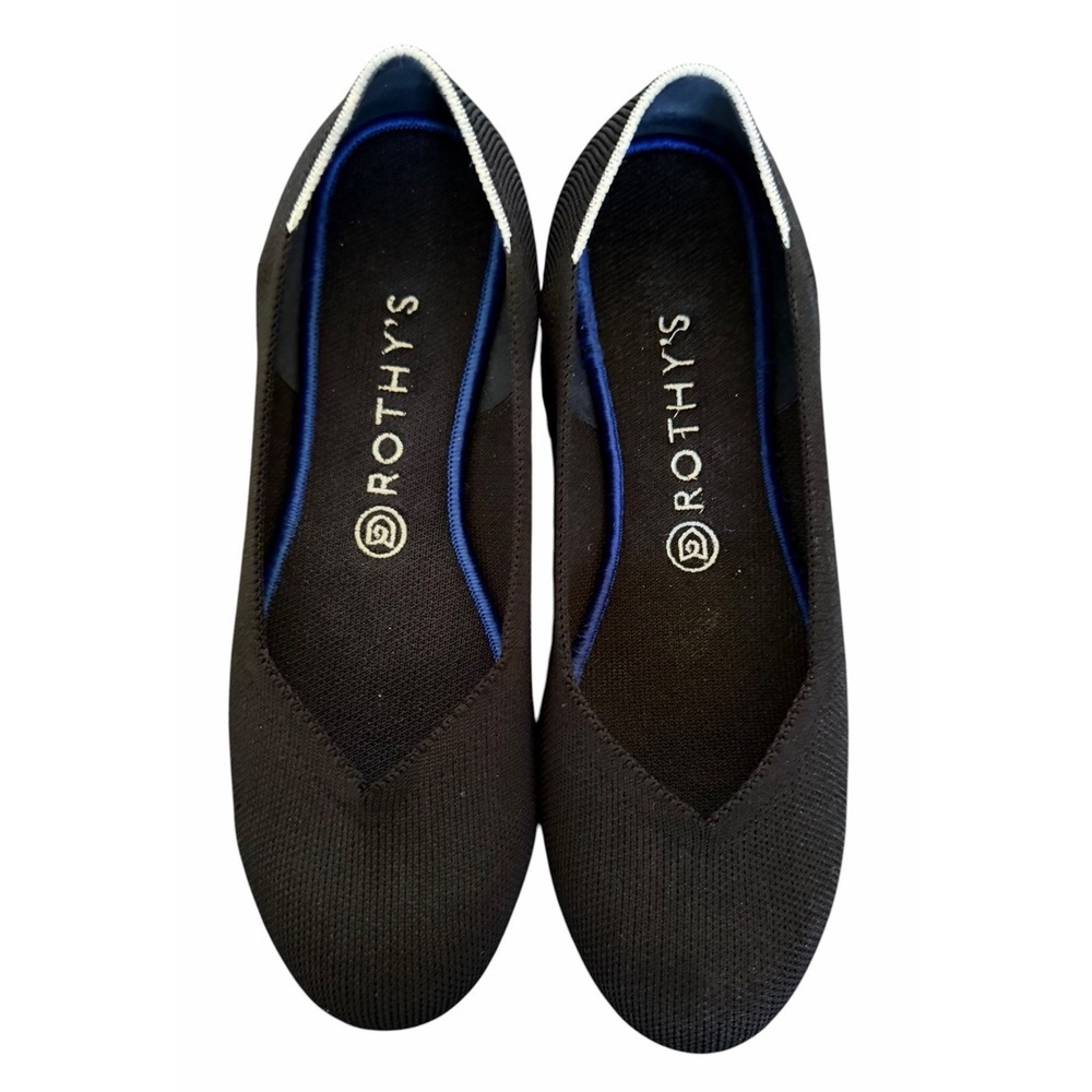Rothy's The Daily Flat Black Women's Size 9